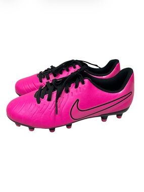 Nike Junior Tiempo Legend 10 Club FG MG Youth Soccer Cleats Hot Pink